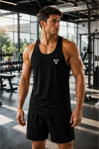Erkaklar uchun Dry Fit Y-orqa Gym Fitness Sportchi Atleti Gym-101 - 2