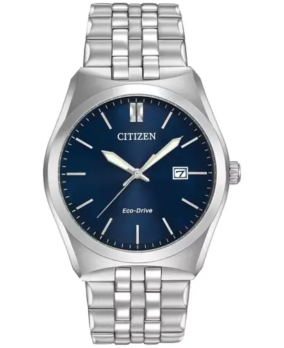 Erkaklar uchun Eco-Drive zanglamaydigan po'lat bilaguzukli soat 40mm BM7330-59L - 1