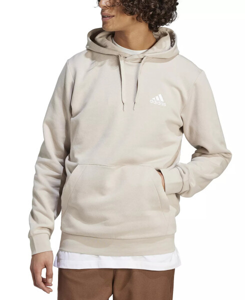 Erkaklar uchun Feel Cozy Essentials Fleece Pullover Hoodie - Ajoyib bej - 1