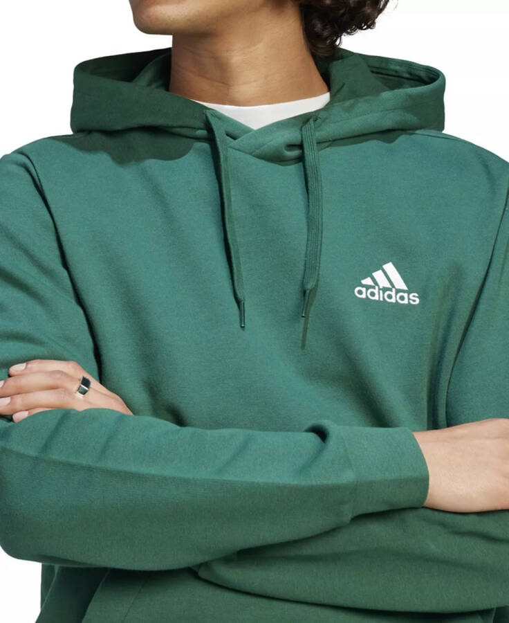 Erkaklar uchun Feel Cozy Essentials Fleece Pullover Hoodie Collegiate Green - 3