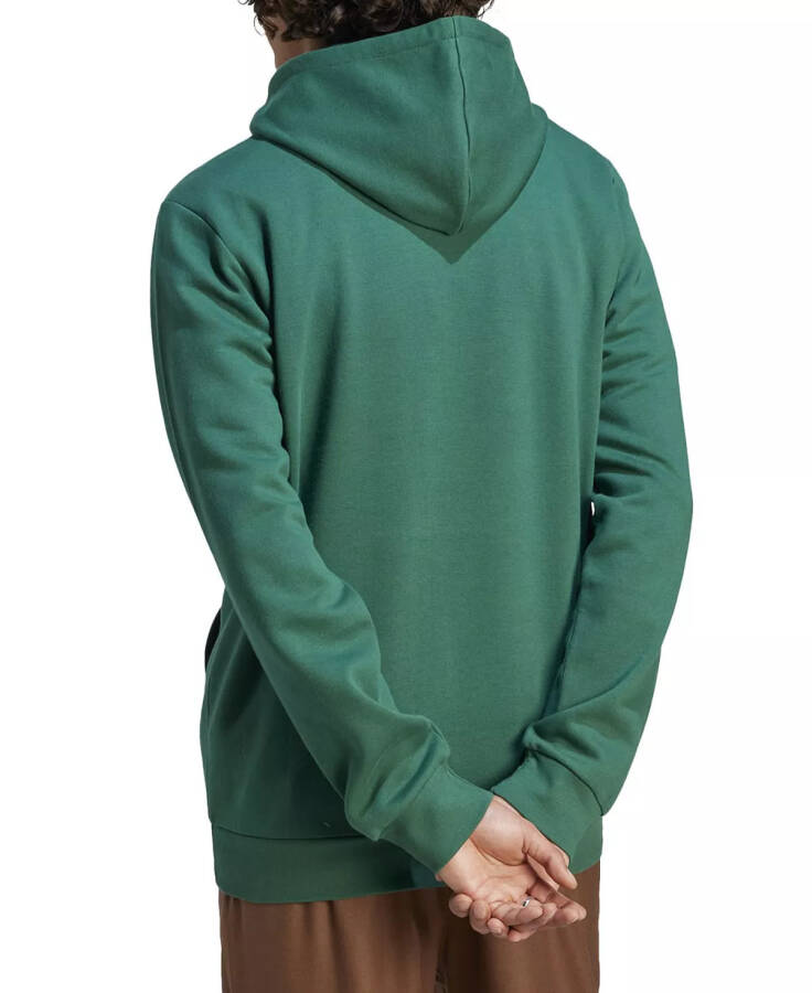 Erkaklar uchun Feel Cozy Essentials Fleece Pullover Hoodie Collegiate Green - 4