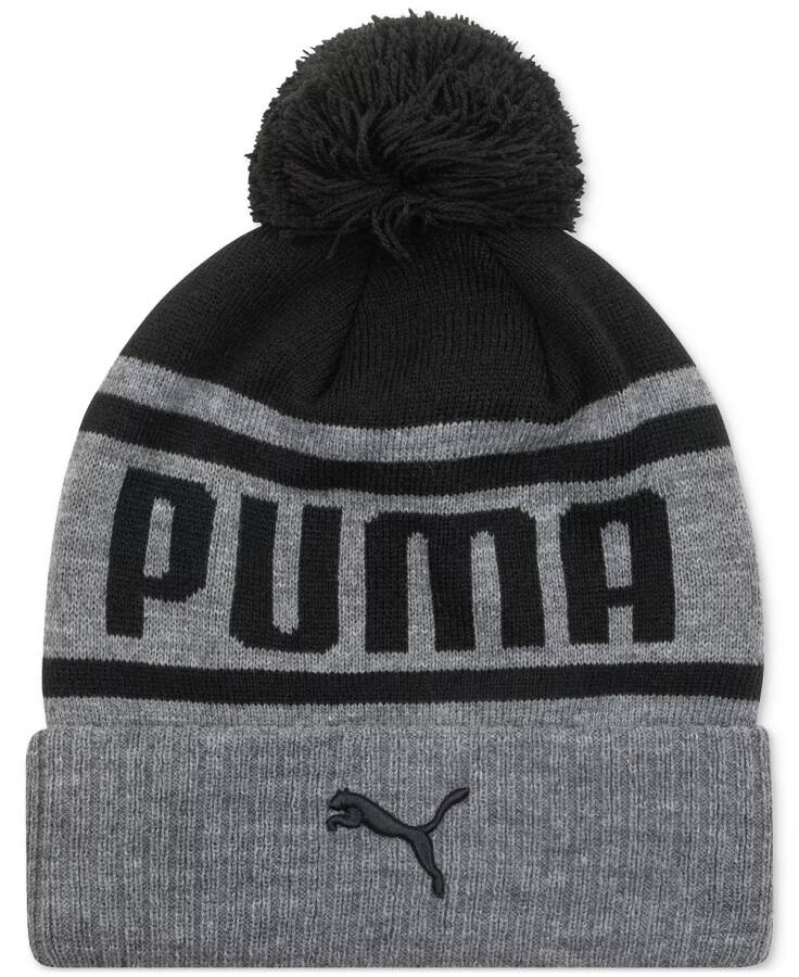 Erkaklar uchun Frost Pom-Pom Beanie Quyuq kulrang - 1