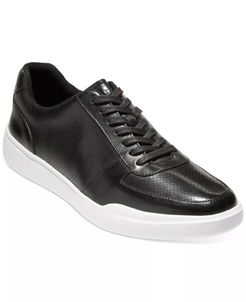 Erkaklar uchun Grand Crosscourt Modern Perf Sneaker Black / White btm - 1