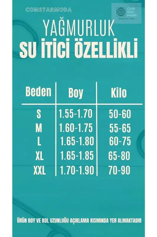 Erkaklar uchun ichki qoplamasi bo'lgan suv o'tkazmaydigan kaputli cho'ntakli yomg'ir paltosi - 3