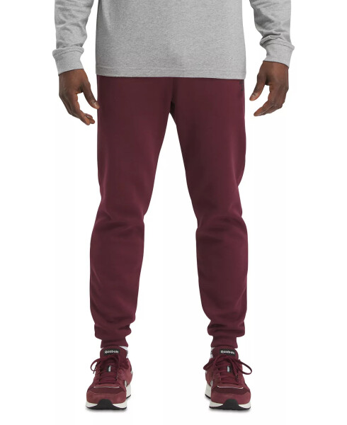 Erkaklar uchun Identity Classic Fleece Drawstring-Waist Logo Jogger Shimlar Classic Maroon - 4