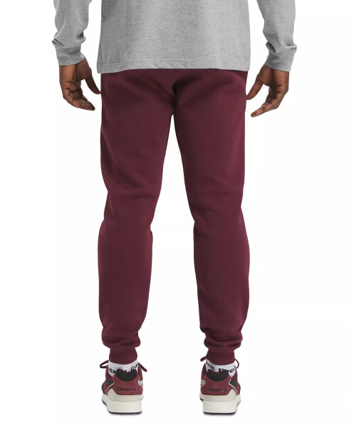 Erkaklar uchun Identity Classic Fleece Drawstring-Waist Logo Jogger Shimlar Classic Maroon - 5