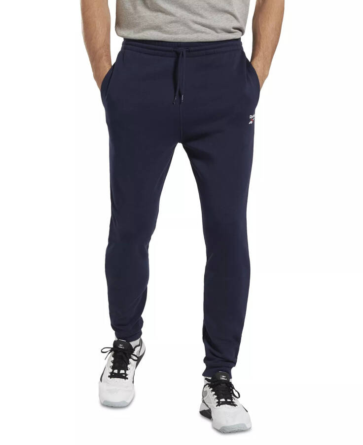 Erkaklar uchun Identity Klassik Fit Fleece Joggers Vektör Navy - 5