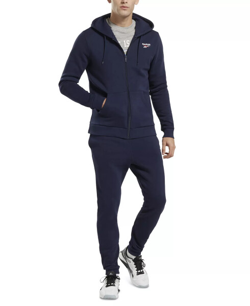 Erkaklar uchun Identity Klassik Fit Fleece Joggers Vektör Navy - 8