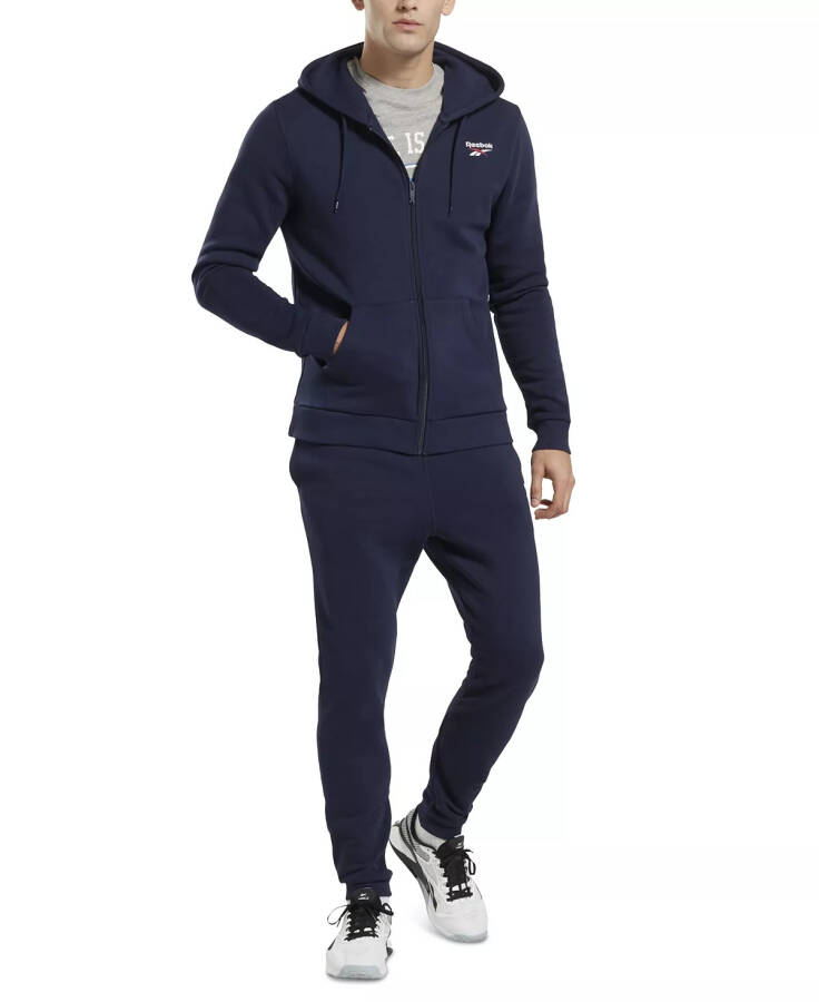 Erkaklar uchun Identity Klassik Fit Fleece Joggers Vektör Navy - 4