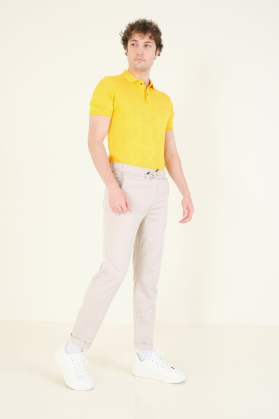 Erkaklar uchun ikki qavatli manjetli Jogger shimlari, tosh rangi - 3