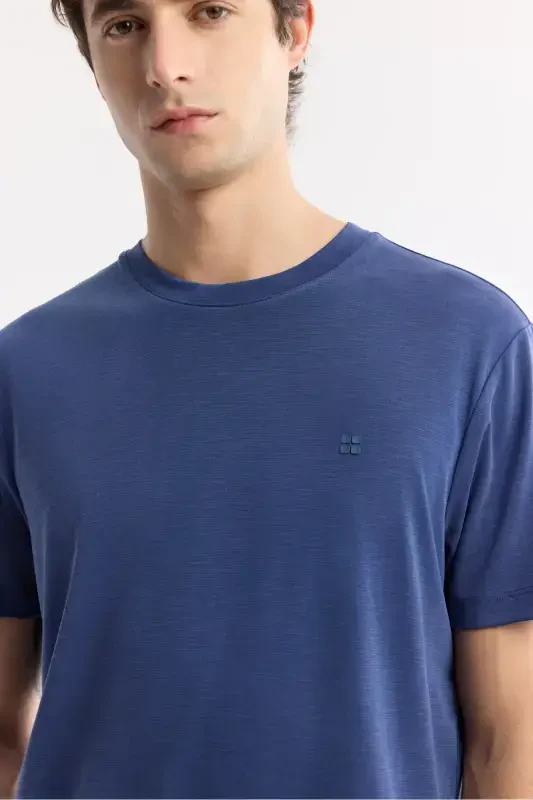 Erkaklar uchun Indigo T-ko'ylagi Soft Touch krujka bo'yinli Regular Fit B001031 - 2