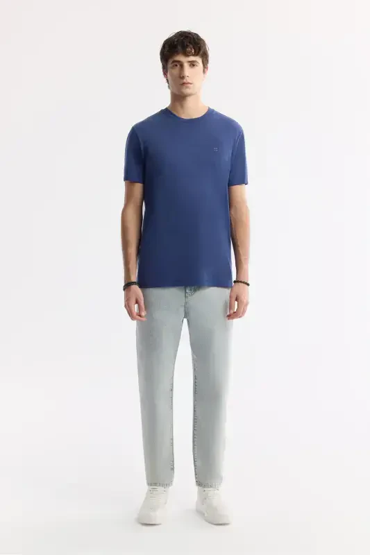 Erkaklar uchun Indigo T-ko'ylagi Soft Touch krujka bo'yinli Regular Fit B001031 - 6