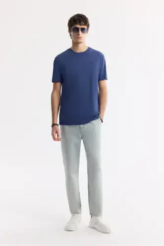 Erkaklar uchun Indigo T-ko'ylagi Soft Touch krujka bo'yinli Regular Fit B001031 - 7