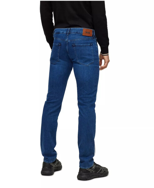 Erkaklar uchun italyan denim regular-fit jinsi Navy - 6