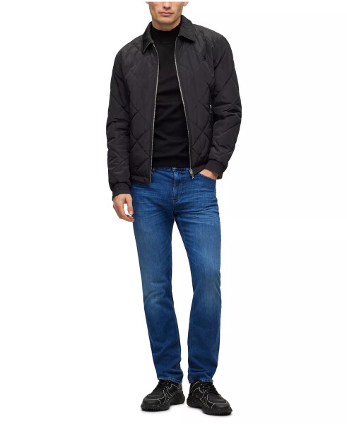 Erkaklar uchun italyan denim regular-fit jinsi Navy - 8