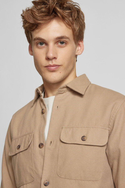 Erkaklar uchun JJDARREN Flanel Ko'ylak LS - Bej - JACK & JONES (1)