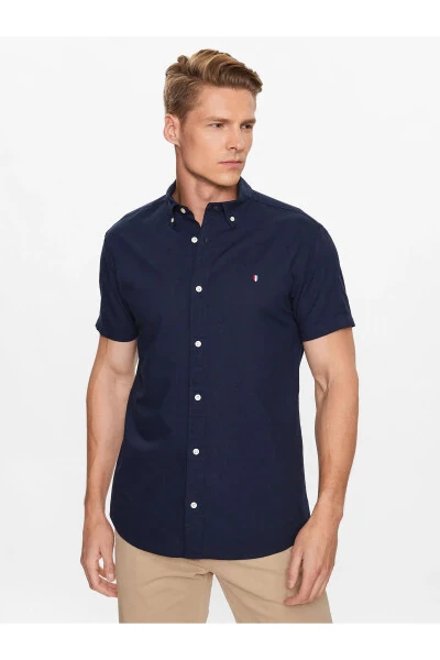 Erkaklar uchun JPRBLUSUMMER SHIELD SHIRT S/S LN Ko'ylak - Ko'k - JACK & JONES