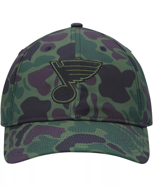 Erkaklar uchun kamuflyaj St. Louis Blues Locker Room Slouch sozlanuvchan shlyapa Camo - 6