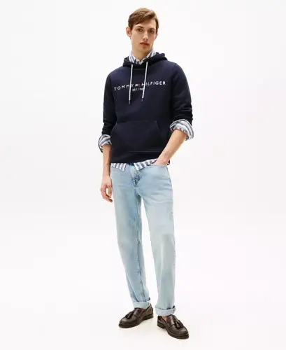 Erkaklar uchun kashtalangan logotipli xudi - TOMMY HILFIGER (1)