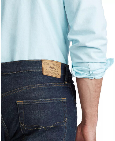 Erkaklar uchun katta va keng Hampton Relaxed Straight Jeans ko'k - 10