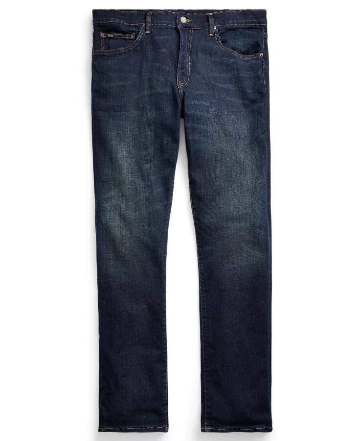 Erkaklar uchun katta va keng Hampton Relaxed Straight Jeans ko'k - 11