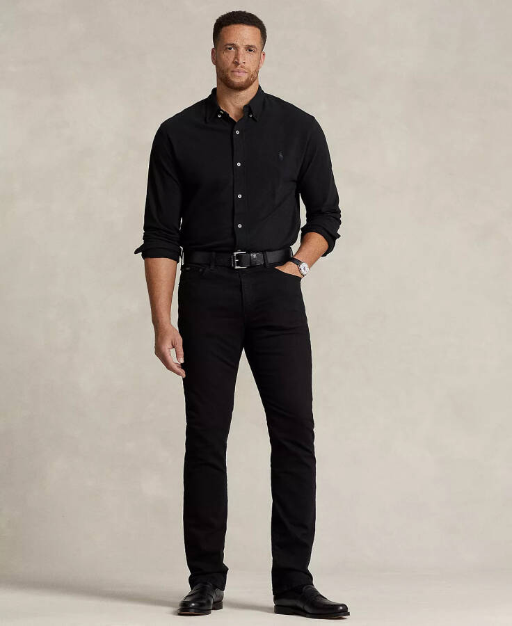 Erkaklar uchun katta va keng Hampton Relaxed Straight Jeans ko'k - 13