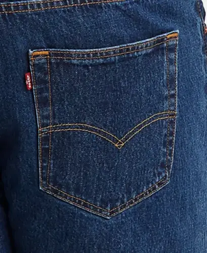 Erkaklar uchun katta va uzun 501® Original Fit Stretch jinsi-qoratosh terish - 8