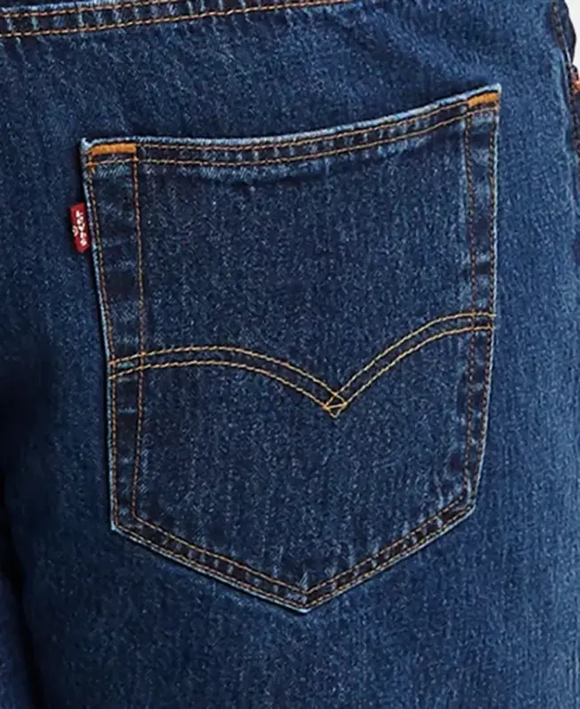 Erkaklar uchun katta va uzun 501® Original Fit Stretch jinsi-qoratosh terish - 8