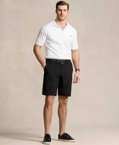 Erkaklar uchun katta va uzun klassik kesimli yumshoq paxta polo ko'ylak - Oq - POLO RALPH LAUREN (1)