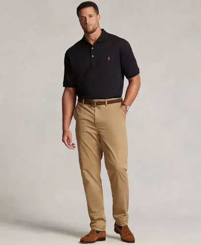 Erkaklar uchun katta va uzun klassik kesimli yumshoq paxta polo ko'ylak — Polo qora - POLO RALPH LAUREN (1)