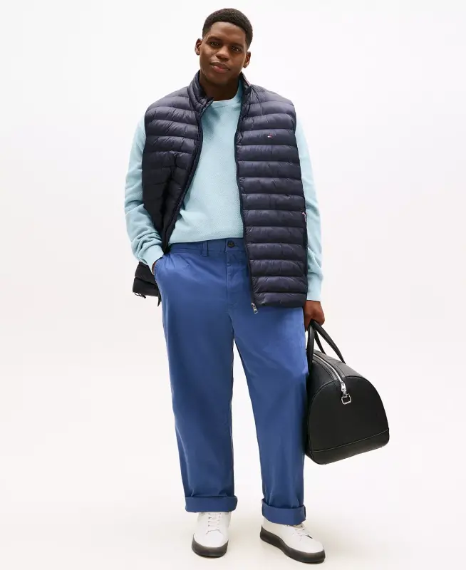 Erkaklar uchun katta va uzun TH Flex Stretch tayyorlangan chino shimlari - Vintage Indigo - 5