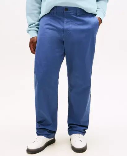 Erkaklar uchun katta va uzun TH Flex Stretch tayyorlangan chino shimlari - Vintage Indigo 