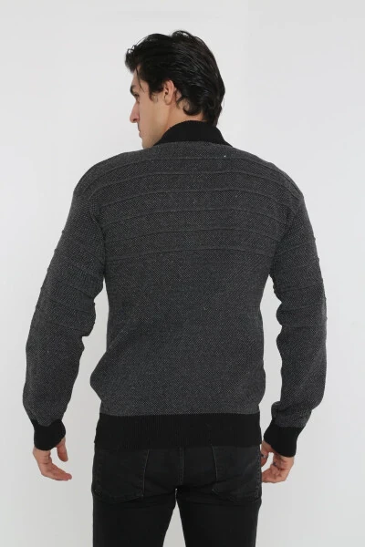 Erkaklar uchun kattalar o'lchamli Battal fermuarli palto - 3