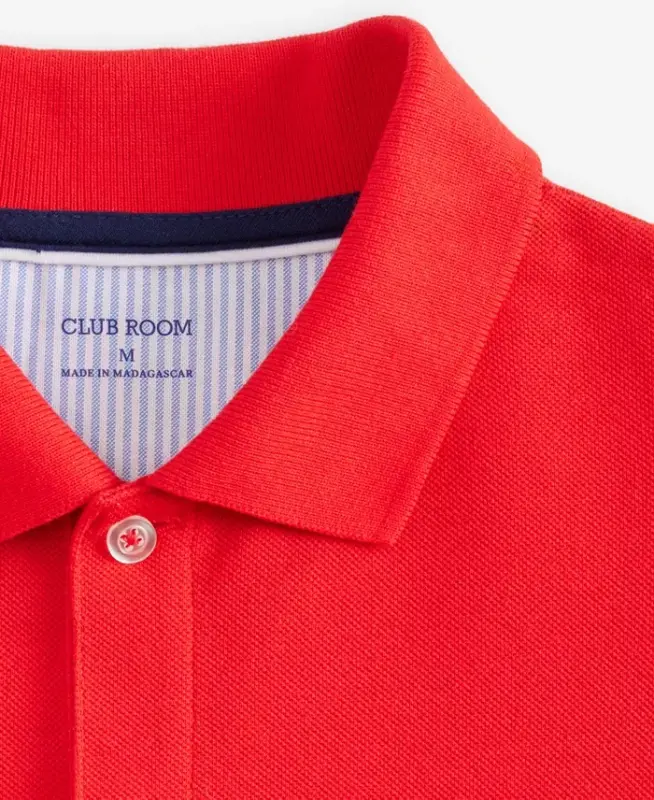 Erkaklar uchun klassik bichimdagi cho‘ziluvchan polo, Modazone uchun yaratilgan - Rhubarb Red - 5