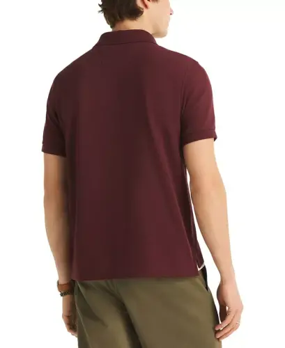 Erkaklar uchun klassik bichimdagi Deck Polo ko‘ylagi - Seaport Burgundy - 4