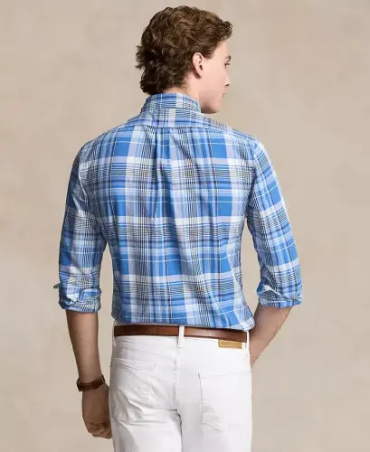 Erkaklar uchun klassik bichimdagi Oksford ko'ylagi - Moviy ranglar uyg'unligi - POLO RALPH LAUREN (1)