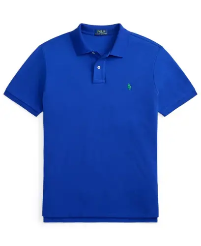 Erkaklar uchun klassik bichimdagi paxtali polo ko'ylak - Pacific Royal - 8
