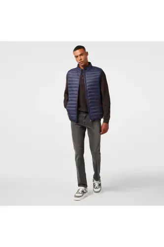 Erkaklar uchun ko'k rangli g'oz patlari yelek - 3