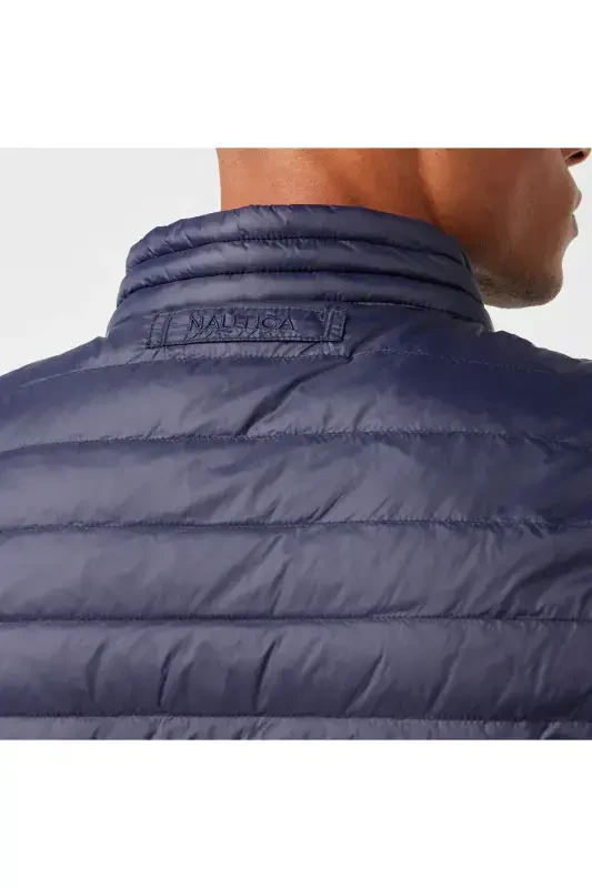 Erkaklar uchun ko'k rangli g'oz patlari yelek - 7