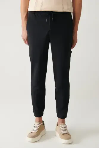 Erkaklar uchun ko'k Sardis Relaxed Fit shim, to'qilgan bel elastik A41y3036 - AVVA (1)