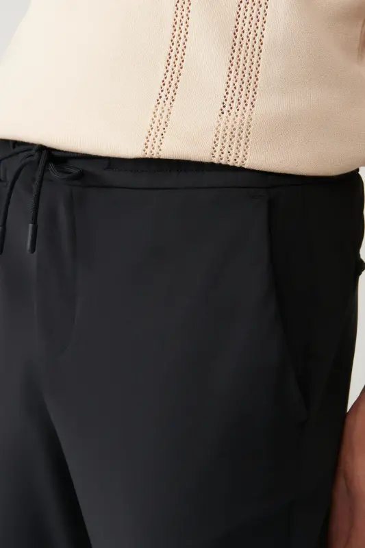 Erkaklar uchun ko'k Sardis Relaxed Fit shim, to'qilgan bel elastik A41y3036 - 6