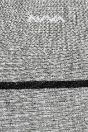 Erkaklar uchun kulrang chiziqli bambuk palto paypoq A41y8500 - 3