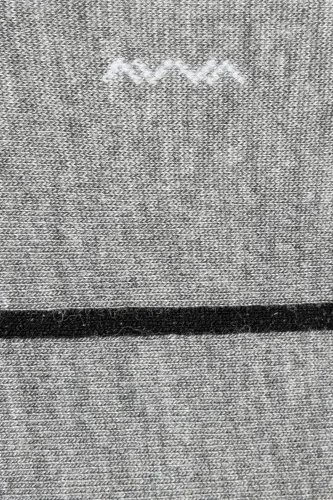 Erkaklar uchun kulrang chiziqli bambuk palto paypoq A41y8500 - 3