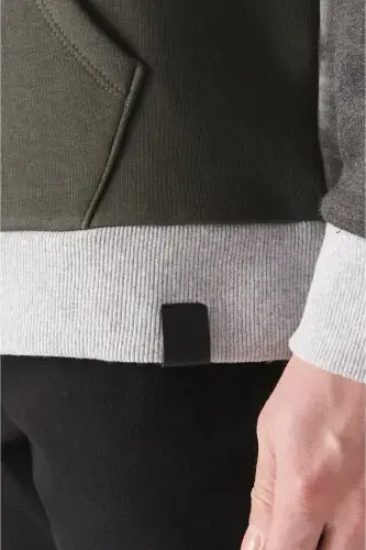 Erkaklar uchun Kulrang Kaputli Ko'ylagi - AVVA (1)