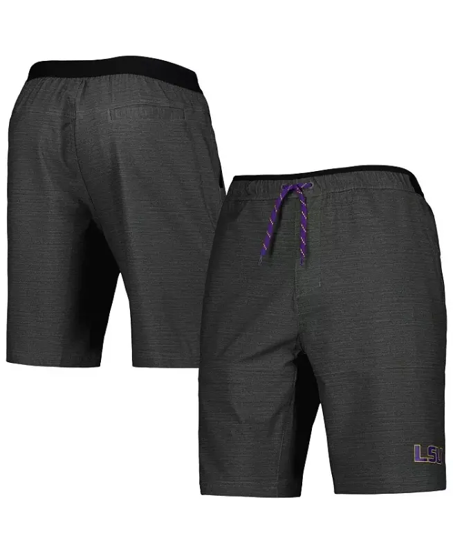 Erkaklar uchun kulrang LSU Tigers Twisted Creek Omni-Shield shortilar - COLUMBIA