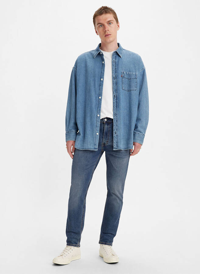 Erkaklar uchun Levi's 512 Slim Tapered Denim jinsi shimlari - 6