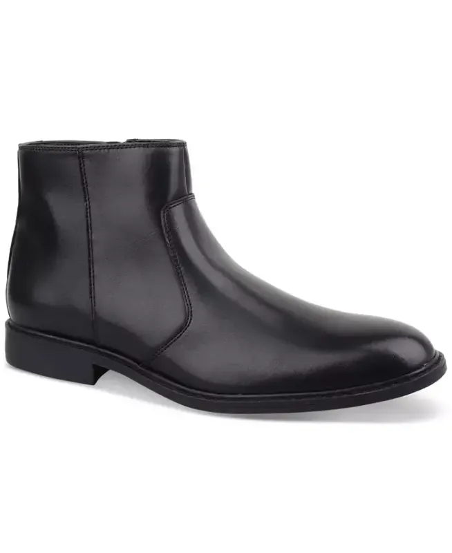 Men's Liam Side-Zip Boots, Created for Modazone-Black - 1