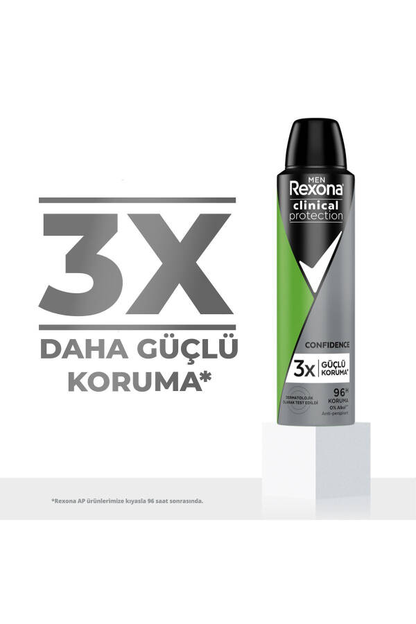 Erkaklar uchun Men Clinical Protection Sprey Deodoranti Confidence 96 soat himoya 150 Ml X2 - 24