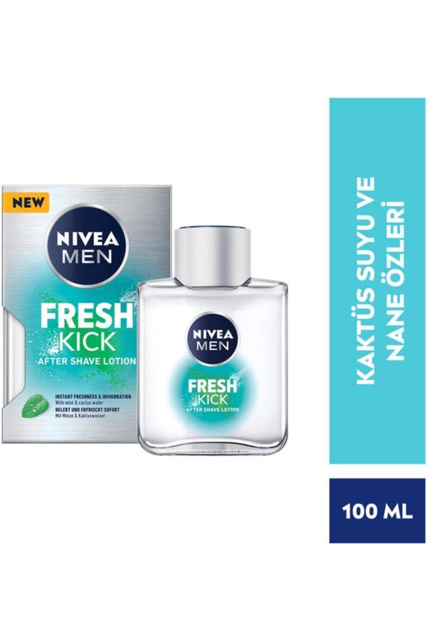 Erkaklar uchun Men Cool Kick Fresh Soqol Keyin Losoni 100ml, Salqin Yangilash - 4