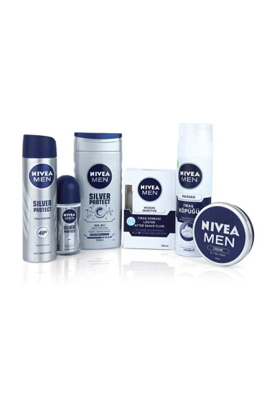 Erkaklar uchun Men Silver Protect Teriga Qarash To'plami - NIVEA